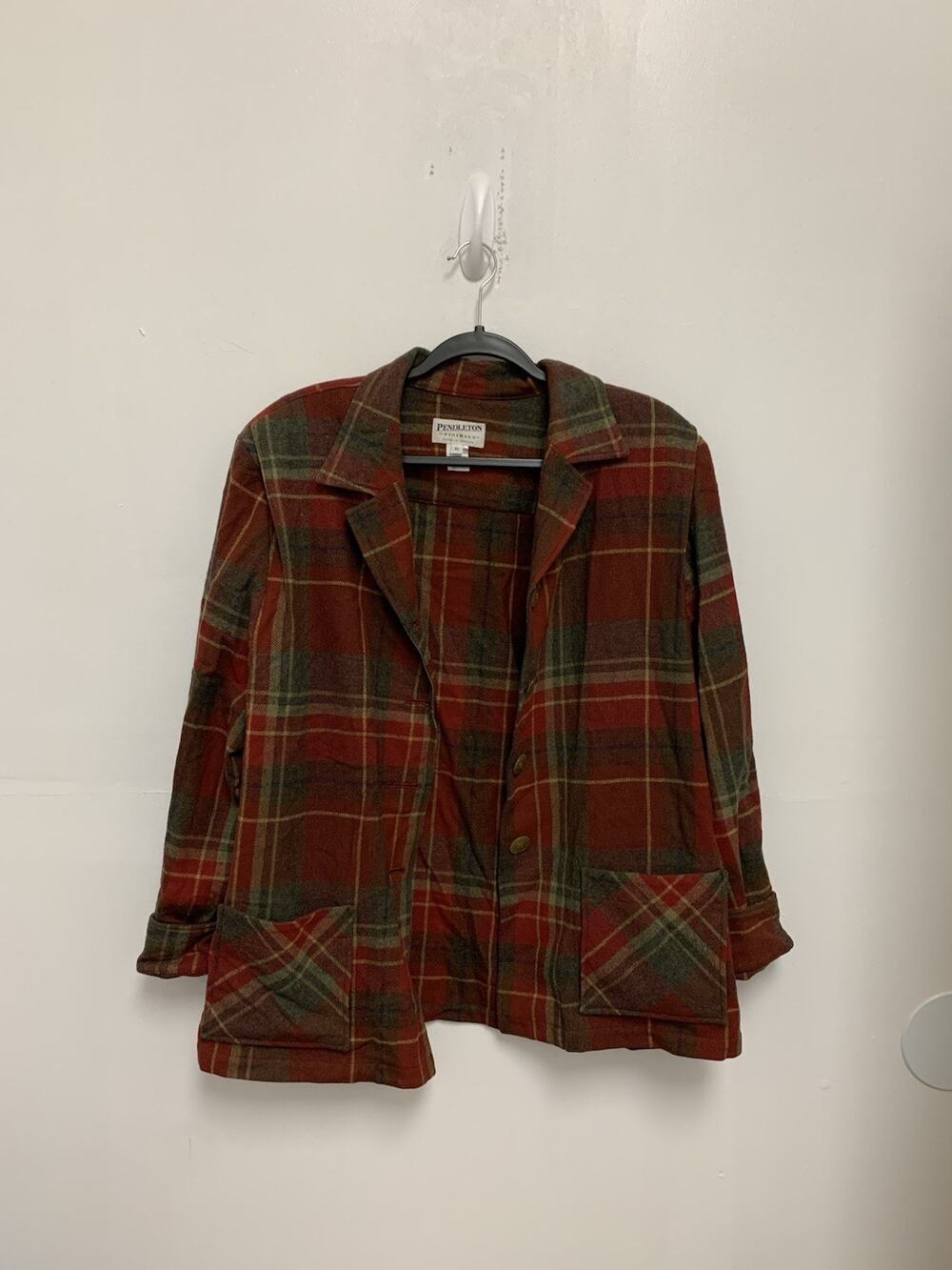 Vintage Pendleton Originals Women Wool Button Up Shirt XL